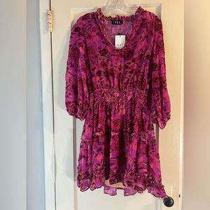 NWT O.P.T. Velvet Burnout Dress XL